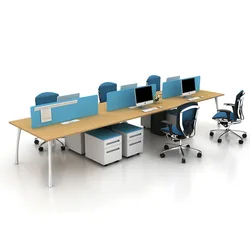 Последняя ножки для офисного стола 6 местный рабочих станций high end офисные рабочие станции модульная мебель