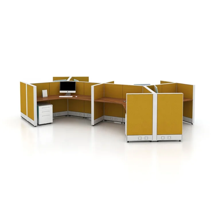 Офисная мебель Xinda clover project, модульные y-образные кабины, 120 градусов, офисная Рабочая станция, кабина для 6 человек