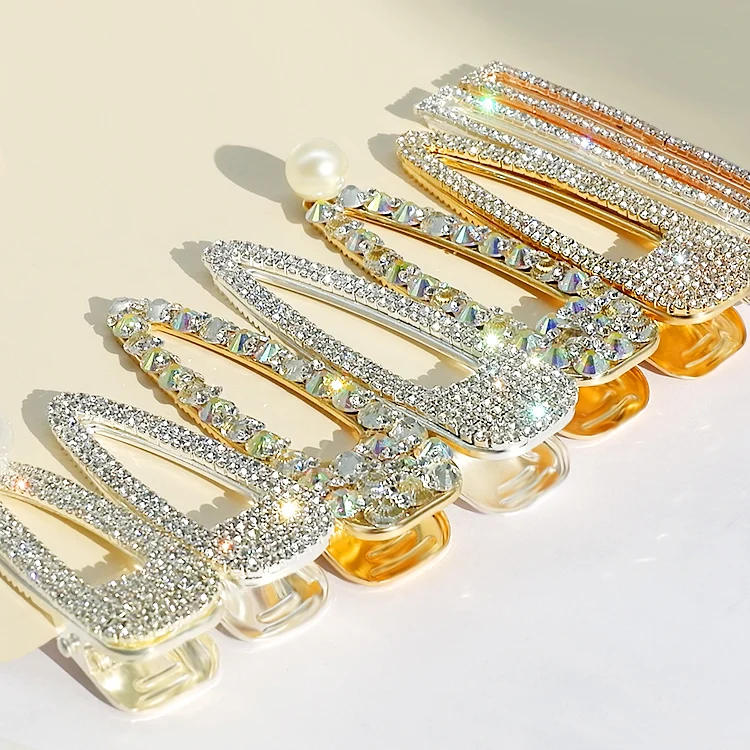 
Ювелирные аксессуары, заколки, золотые металлические заколки для волос с кристаллами и стразами 