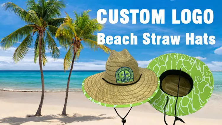Custom Beach Straw Hats