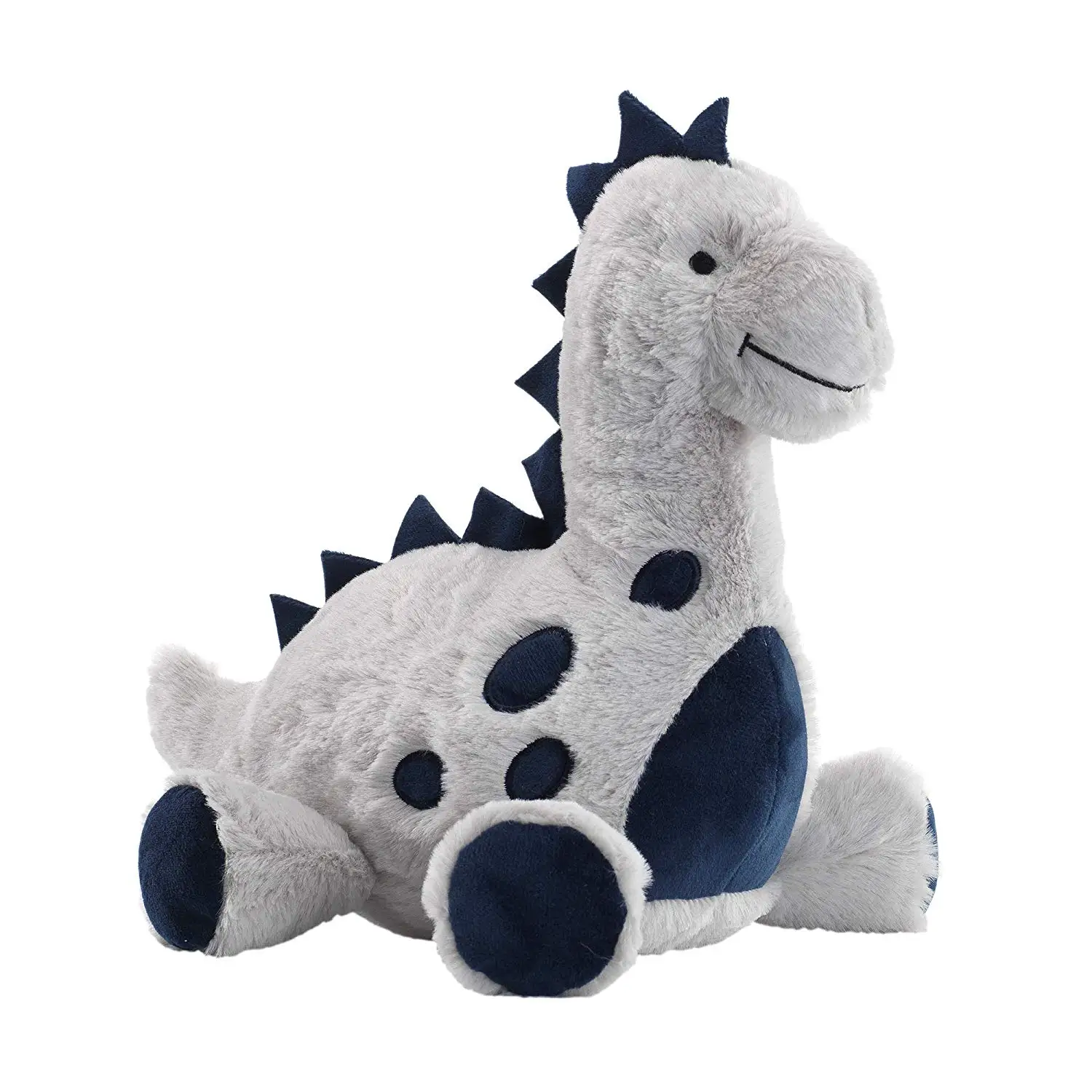 Индивидуальная детская мягкая игрушка животное динозавр синий и серый плюшевый динозавр