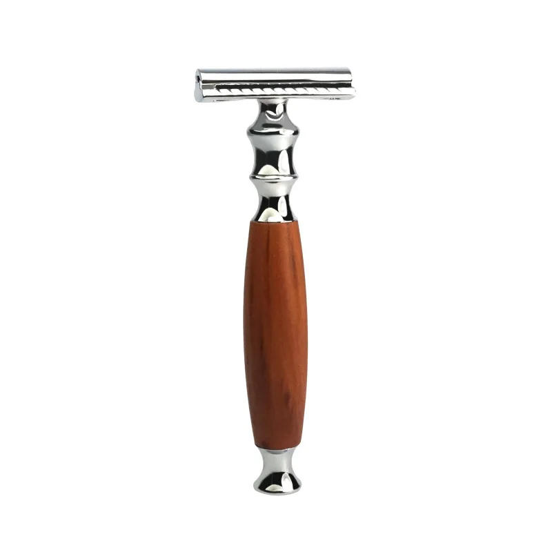 Ready To Ship Homestay Retro Look Wooden Retro Style Wooden Safety Shaving Stick Razor Facial Shaving Razor