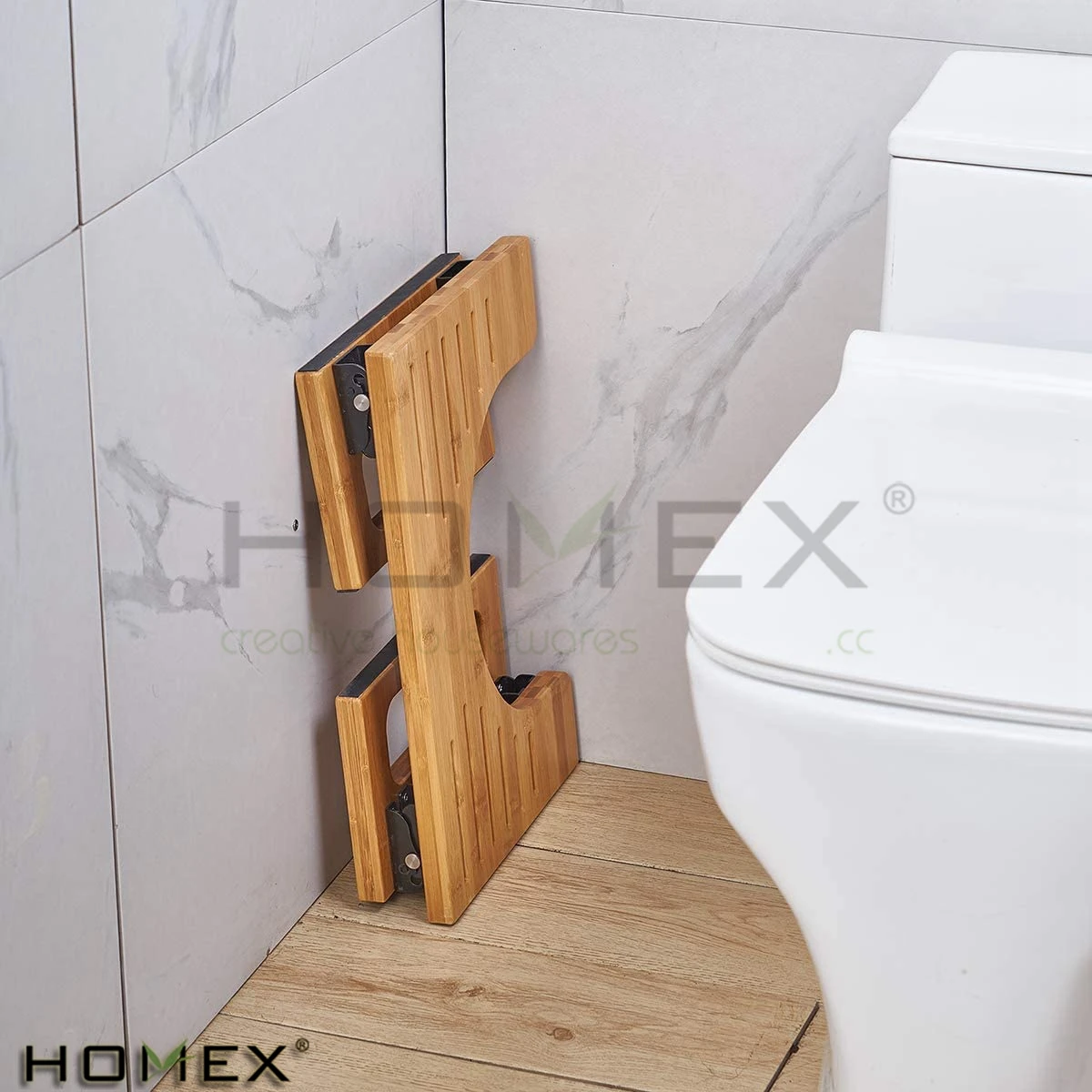 Бамбуковый стул для ванной комнаты, регулируемый бамбуковый портативный приседаемый горшок для дегации