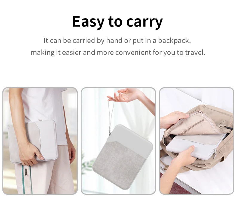 Lightweight Sleeve Laptop Bags PU Leather Pouches For Huawei 7.9 8.4inch 9.7 11inch Universal Tablet Case For iPad Air Pro Mini