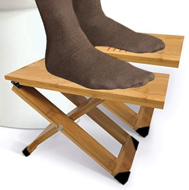 
 Регулируемые высоты бамбуковые ванные складные сидячие стулья 1 пара с сумкой для путешествий  