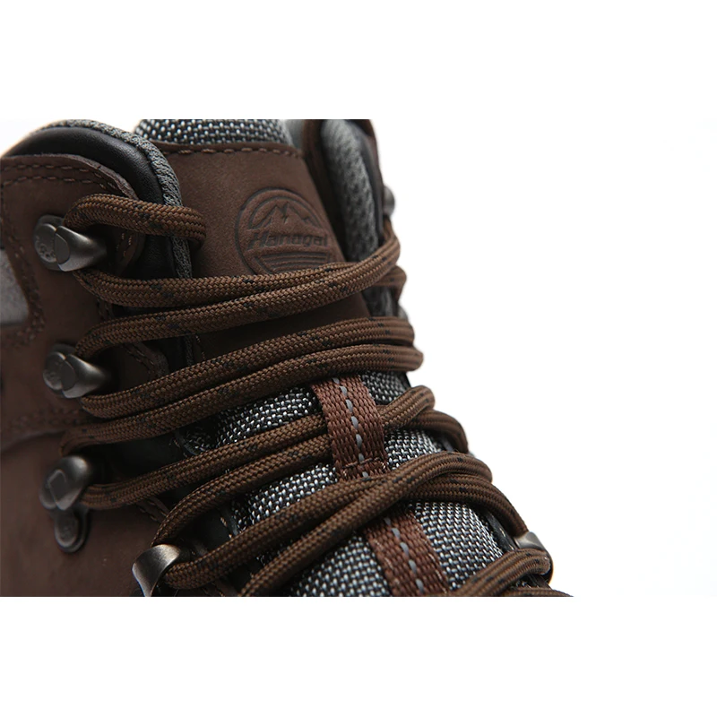 
Темно-коричневые альпинистские ботинки для мужчин/альпинистские ботинки из водонепроницаемой нубуковой кожи 