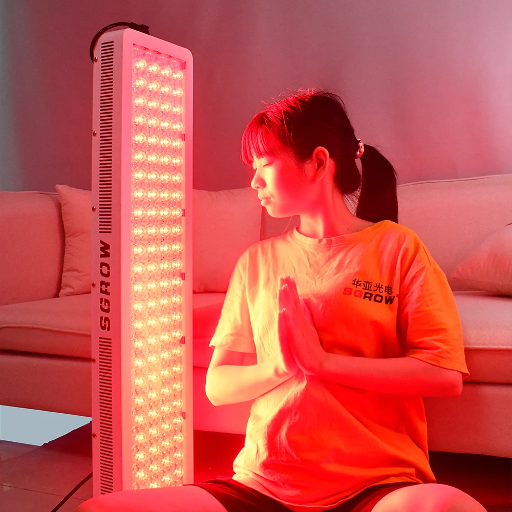 1000 Вт Полноразмерное устройство для ухода за кожей, устройство для снятия боли, красная ближнеинфракрасная световая PDT светодиодная световая терапевтическая панель