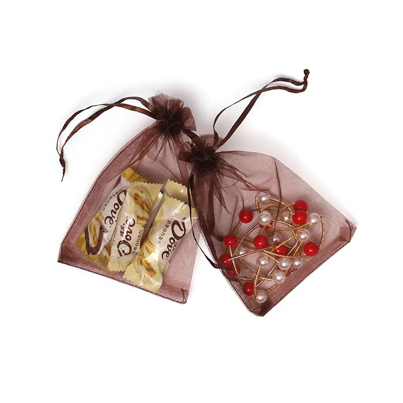 Подарочный мешочек с логотипом на заказ, сумки из органзы на шнурке 10*15 для конфет, ювелирных изделий, сетчатый Подарочный мешок из органзы