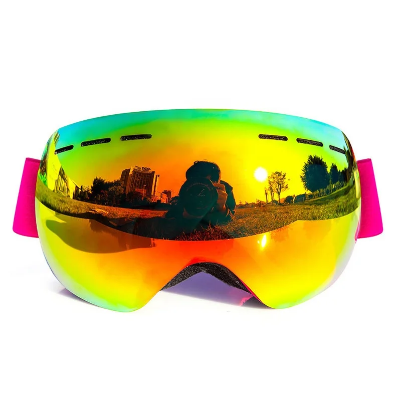 Подгонянный логотип доступный Сноубординг защита глаз материал рамки ТПУ фирменные лыжные очки для лыжных очков