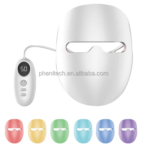 
 Phenitech Лидер продаж светодиодная маска для лица Уход за лицом уход за кожей 7 видов цветов терапия маска светодиодная маска для лица  