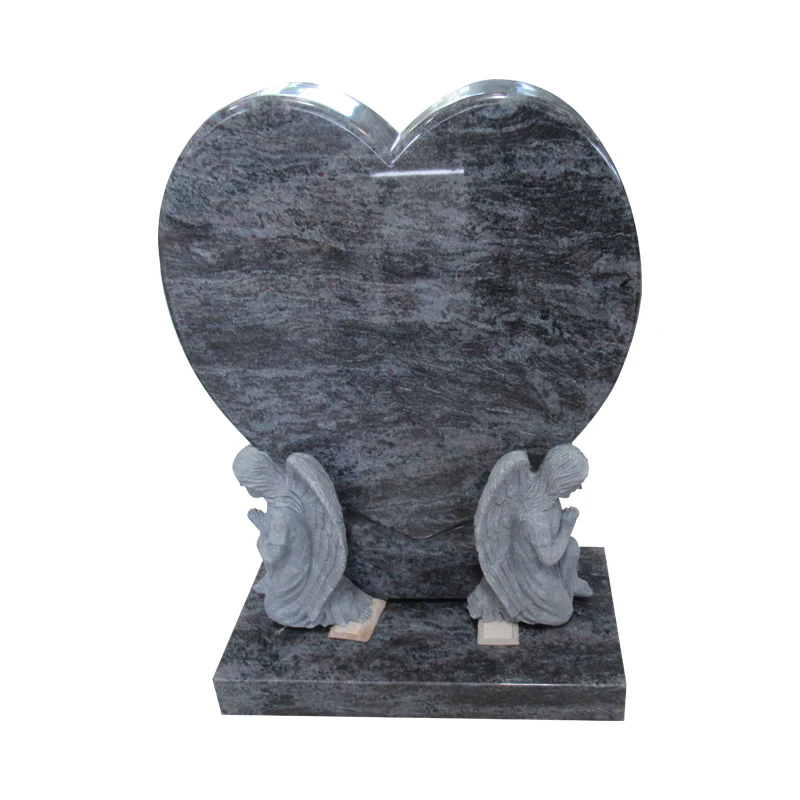 Европейский и американский стиль Свадебный ангел гравировочный камень гранит мрамор сердце породы для