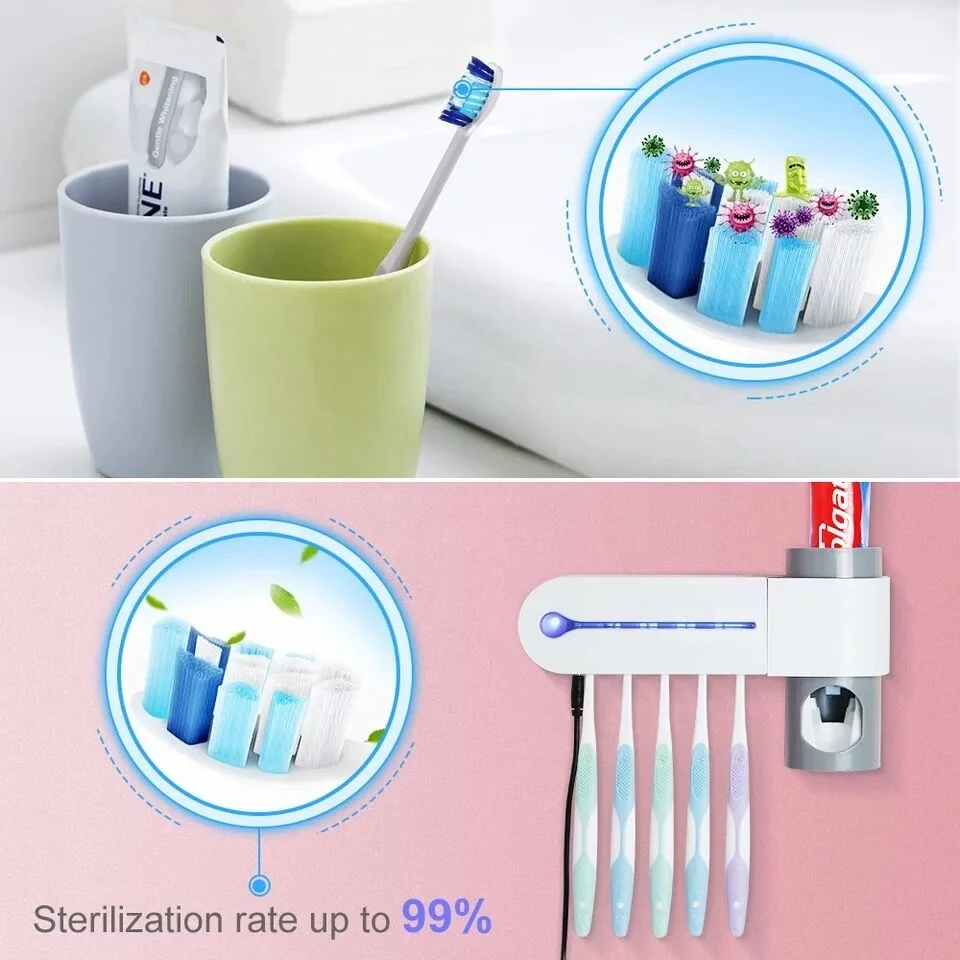 
 УФ-стерилизатор с автоматическим дозатором зубной пасты  