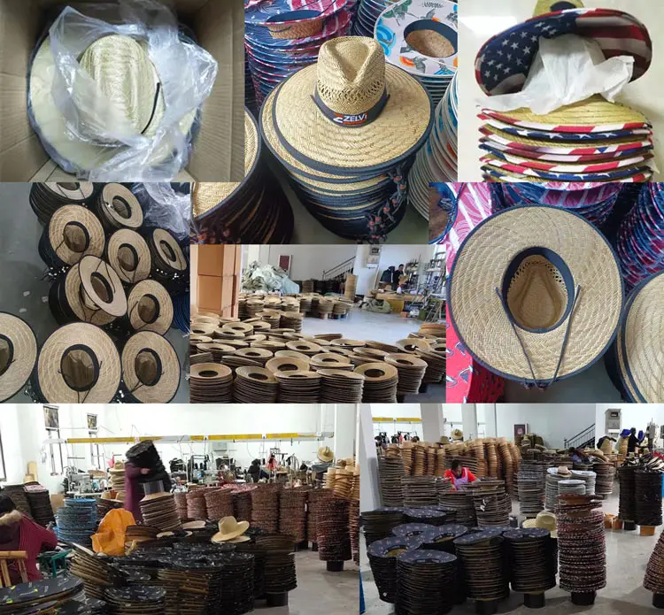 custom logo straw hat fashion