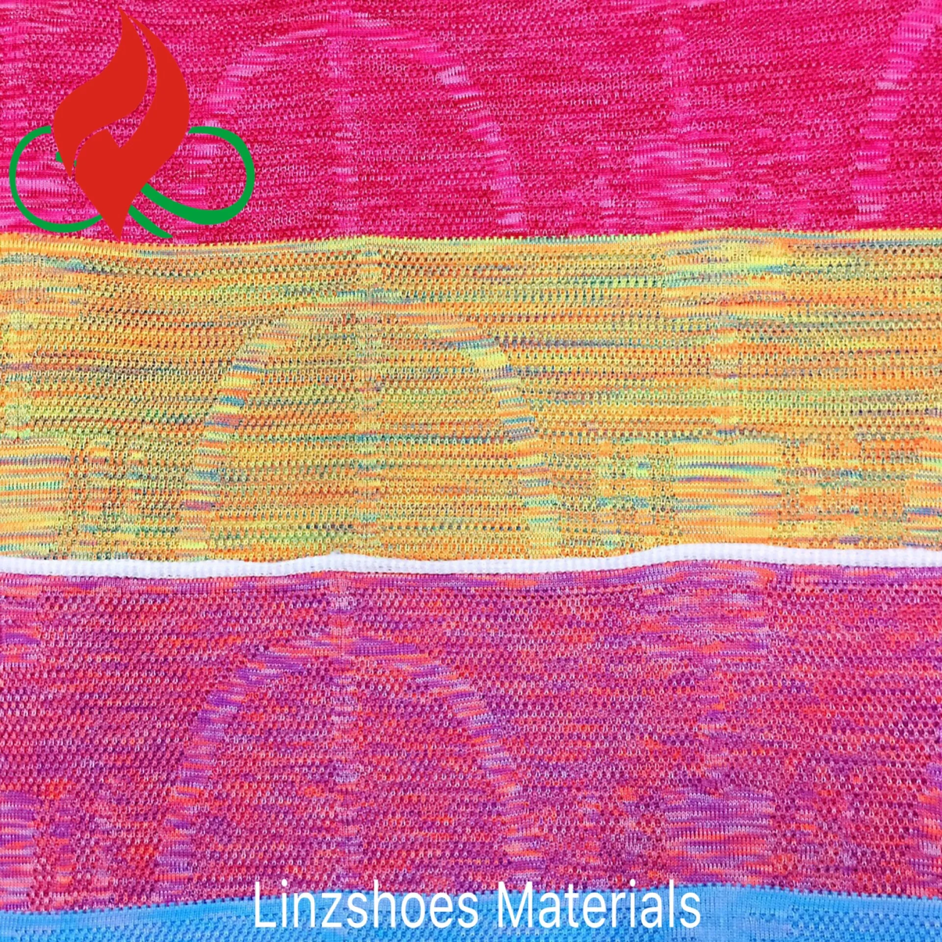 
LNZ-F002-2 Vest2 красная/Розовая вязаная верхняя гибкая обувь, дышащая Спортивная обувь 