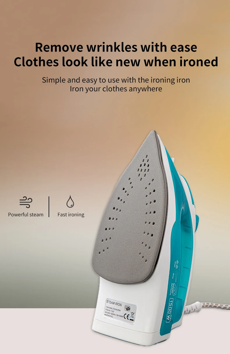 Convenient Triangle Design Powerful Steam Portable Light Handheld Comfort Electric Iron for Clothes