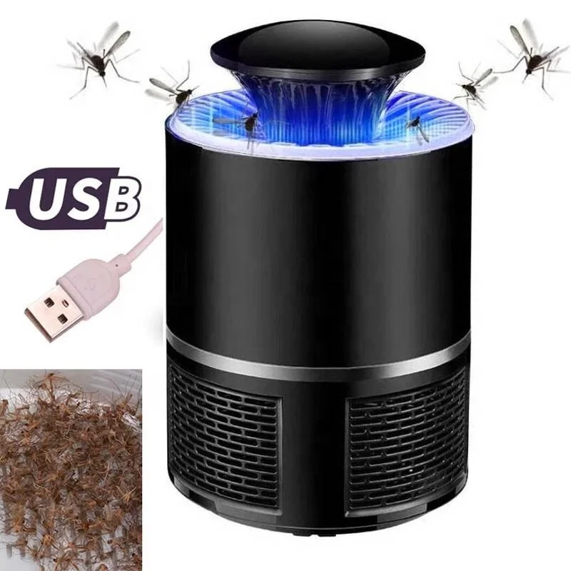 УФ-светодиодная комнатная и уличная электрическая ловушка для комаров с питанием от USB