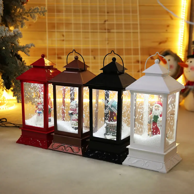 
 Рождественские украшения для дома, креативный Рождественский Декор для рождественской вечеринки, снег, музыка, маятниковые огни, искусственный снег  