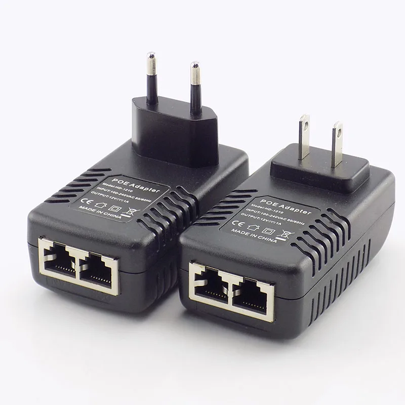 12V 1A POE Injector Wall Plug POE Switch Power Supply Adapter Wireless Ethernet Adapter For IP Camera CCTV US/EU Plug G16
