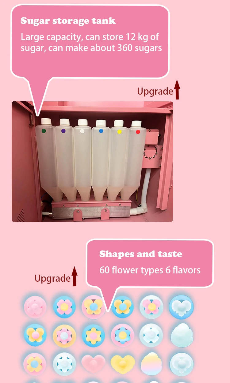 gzDlight Automatic Cotton Candy Vending Machine 606