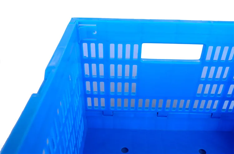 
QS Vigin PP Пластиковая Складная подвижная корзина-тоут, Штабелируемый ящик для хранения яиц, большая коробка с оборотом, пластиковая сетка, оптовая продажа 