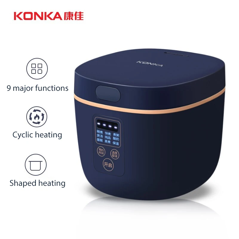
Устройство для приготовления риса KONKA, многофункциональное устройство для домашнего приготовления риса 24 часа, емкость 2 л, антипригарная, с внутренним пузырьком, RS25 