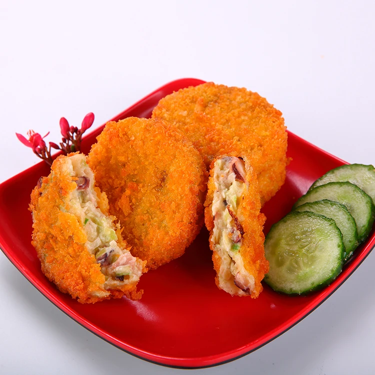 Японская еда, вкусный замороженный торт Осьминог с хлебом