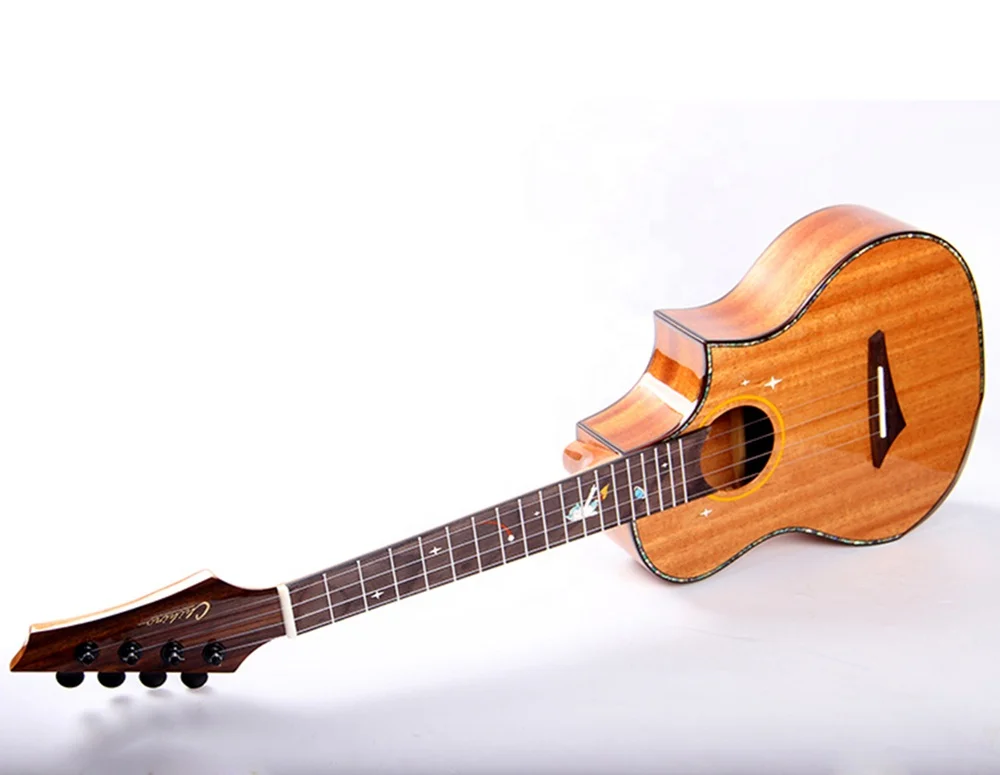 
UK-SD3-26D Лидер продаж красивые акустическая укулеле гитара по индивидуальному заказу 26 дюймов Гавайская гитара от китайского производителя 