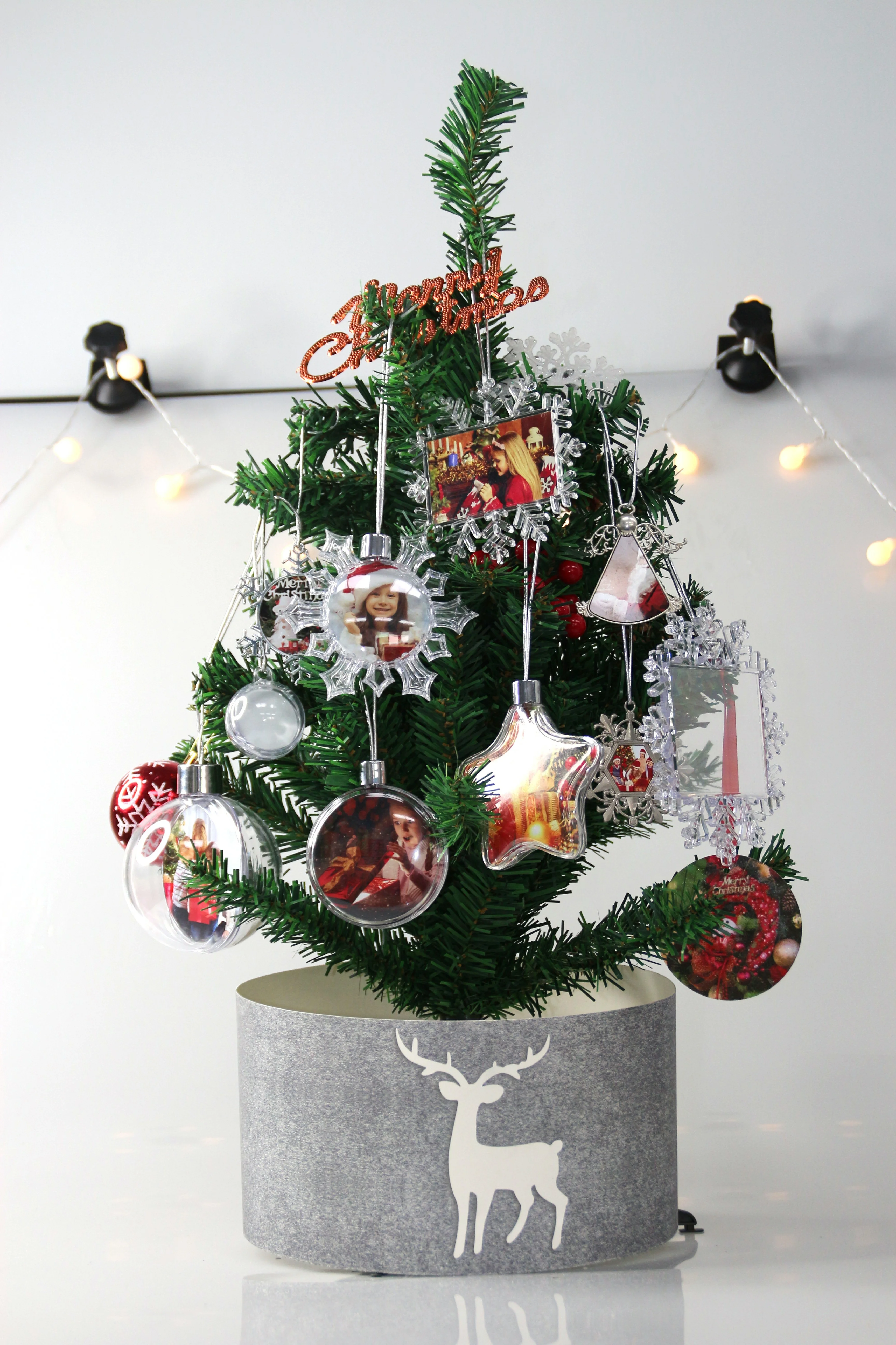 
 Рождественский шар Prosub, сублимационный пустой Рождественский орнамент, прозрачный пластиковый шар, Размер 8 см, сублимационный Рождественский орнамент  