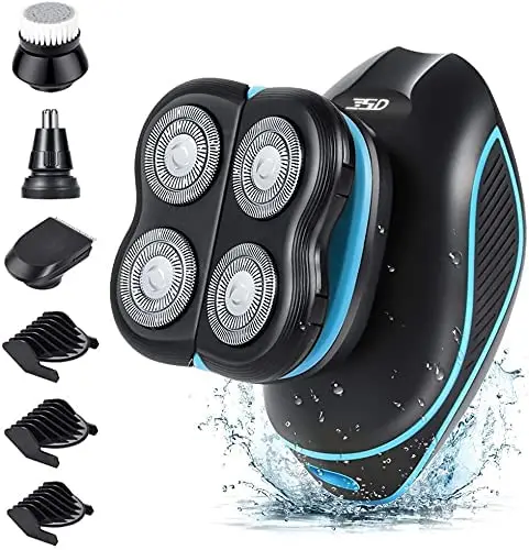 Pro electric shaver men 5D Floating IPX6 Waterproof Electric Razor with 4 blades USB rechargeable
