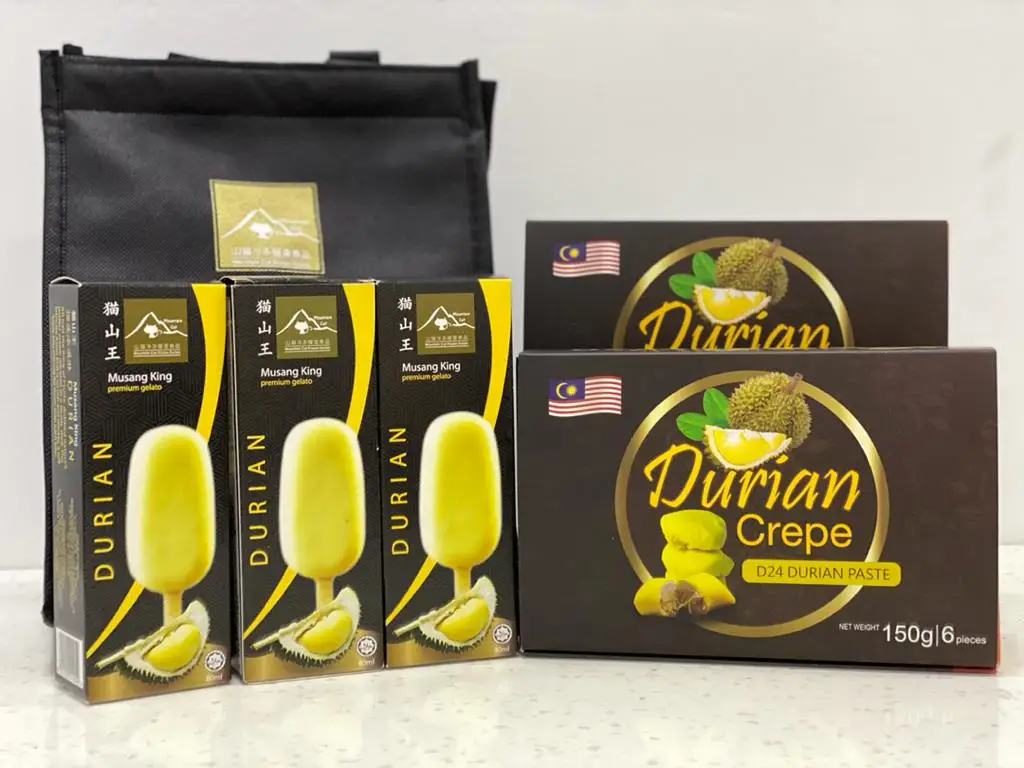 
Мороженое, замороженный дуриан, мороженое, чистый фрукт Musang King Durian, D197, 100 мл 