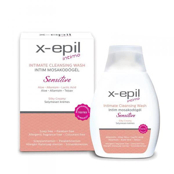 
X-Epil Intimo, чувствительное женское мыло 250 мл, баланс Ph, влагалищный уход, мыло, интимный гигиенический продукт 