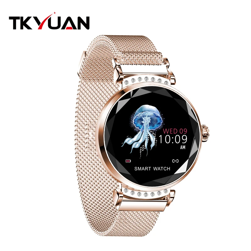 TKYUAN водонепроницаемые новейшие модные элегантные золотые фитнес-браслеты женские H2 женские Смарт-часы со стальным сетчатым браслетом 2020