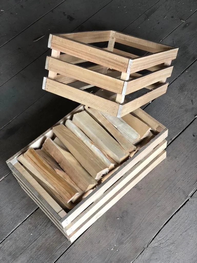 
Березовые дрова в коробках 
