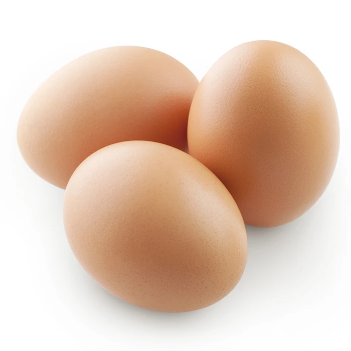 Высококачественное свежее коричнево-белое настольное яйцо