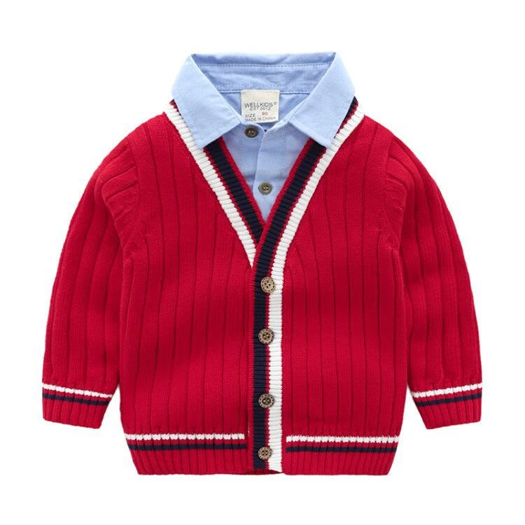 
Высокое качество пользовательские с длинным рукавом для маленьких мальчиков кардиган Стильные Свитера мальчиков свитер дизайн 