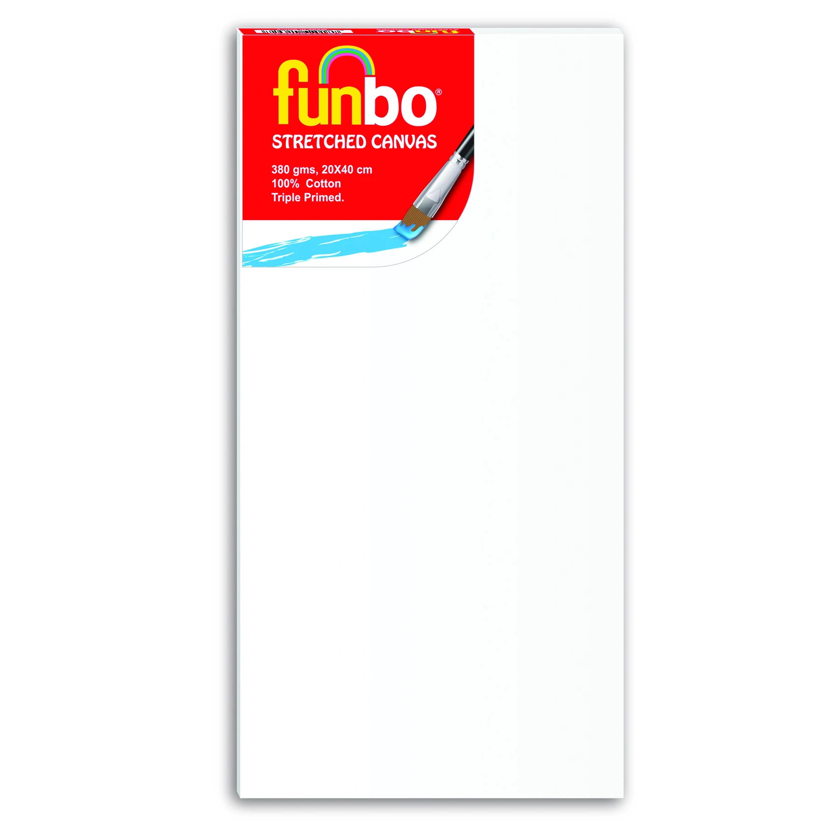 Funbo растягивающийся холст для рисования 380 г-тройной грунт-100% хлопок-доступны в разных размерах