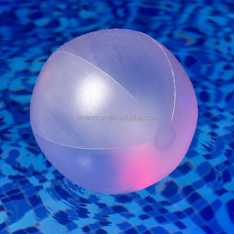 2022 LED PVC Glowing Lighting  Factory Wholesaled New Design High Quality Inflatable Beach Ball for Kid and Adult Water Play