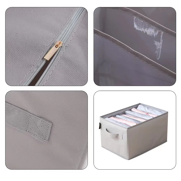 Wardrobe Clothes Organizer Jeans Organizer for Closet with Large Dividers