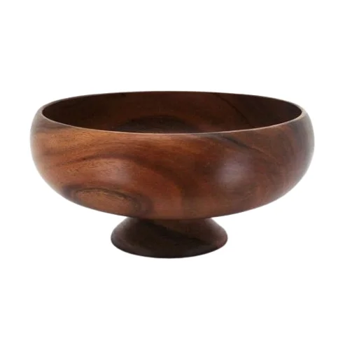 Handcrafted Food Wooden Salad Bowl Classic Design Vegetable Salad Rice Dinner Wood Bowl Serving Bowls Custom Logo