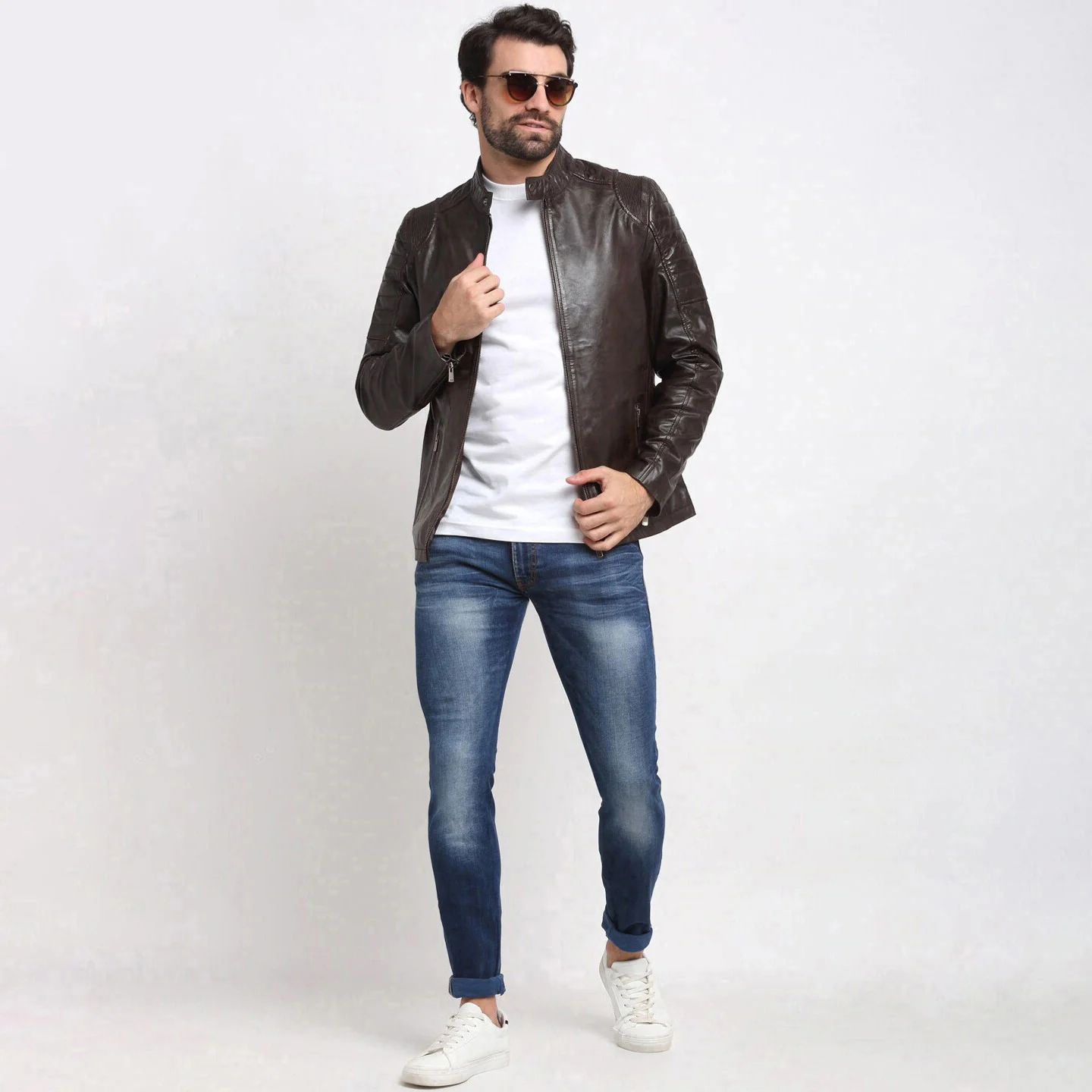 Top Hot Premium Quality Leather Jacket for Men Style with 100% Original Cowhide Safari Leather Jackets