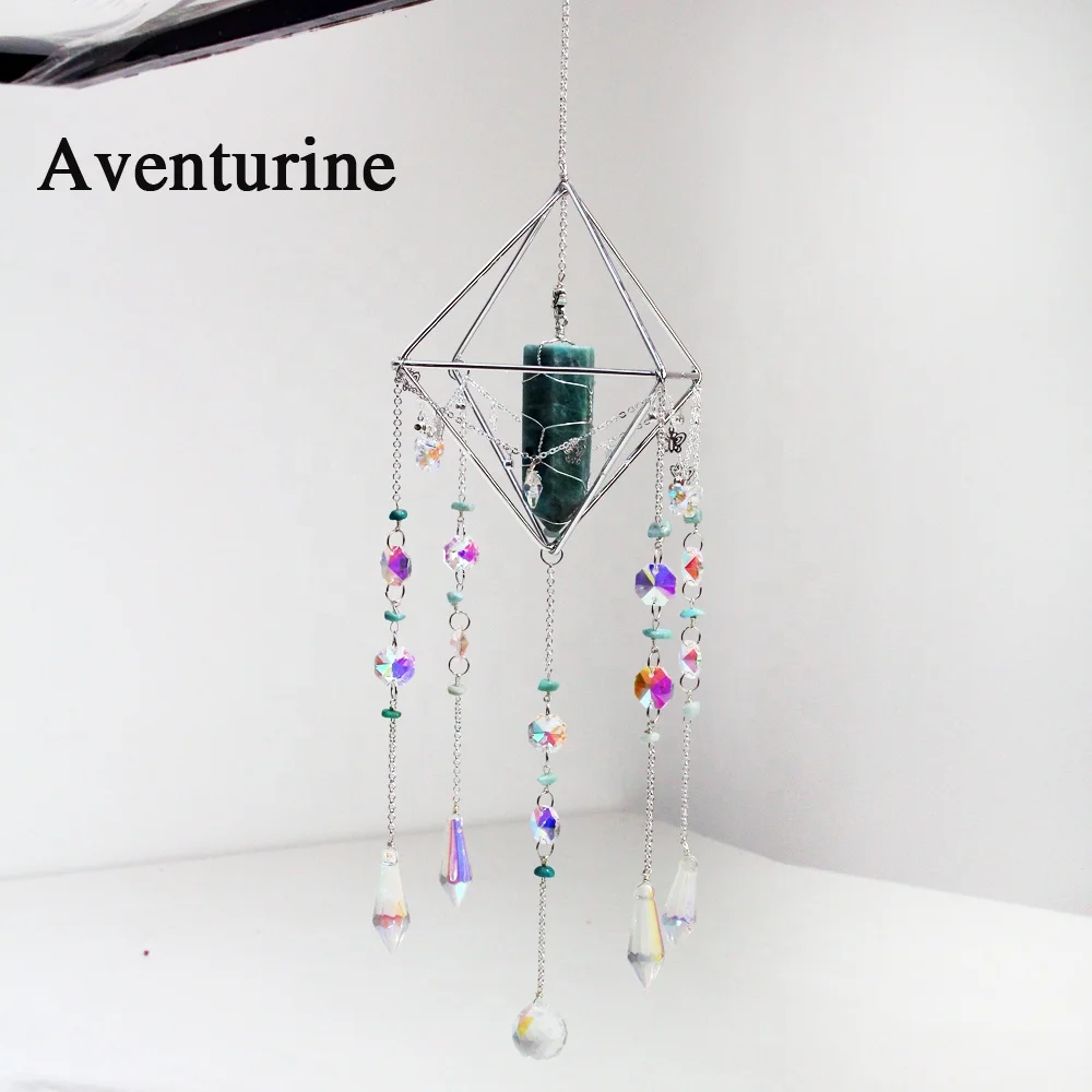Wholesale High Quality Sun Element Suncatcher Rose Quartz Sun Catcher Crystal Hanging
