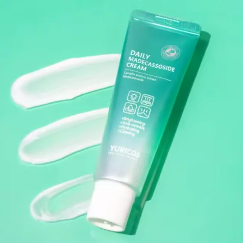 Made in Korea K-Beauty Anti-Wrinkle Brightening Daily Madecassoside Cream CPNP Certi Top selling High-quality Herbal Ingredient