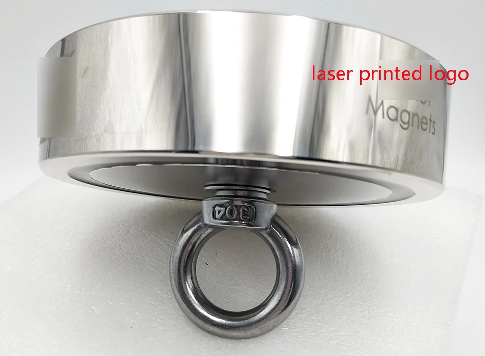 Custom printing logo Super Strong11KG- 3000Kg Magnetic Fishing Set Neodymium 25  6600 Lb Fishing Magnet Kit With Rope Case