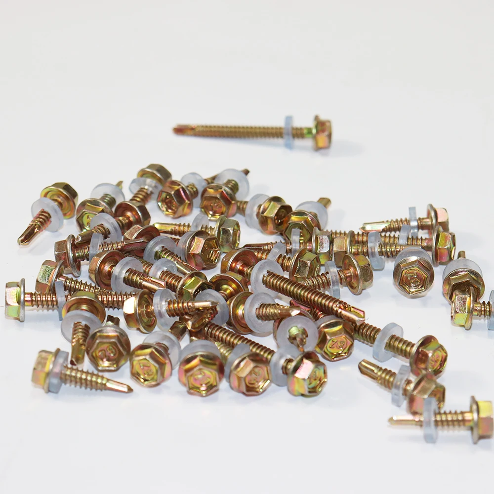Self-tapping from drilling screw factory carbon steel 1022A material hexagonal washer head self-drilling roof s