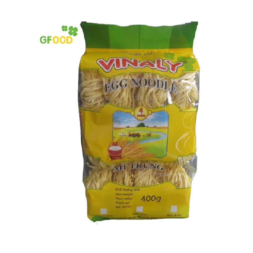 Top selling High quality Egg noodle 1.2M (round cake) Single package Best instant noodle manufacturer Viet Nam