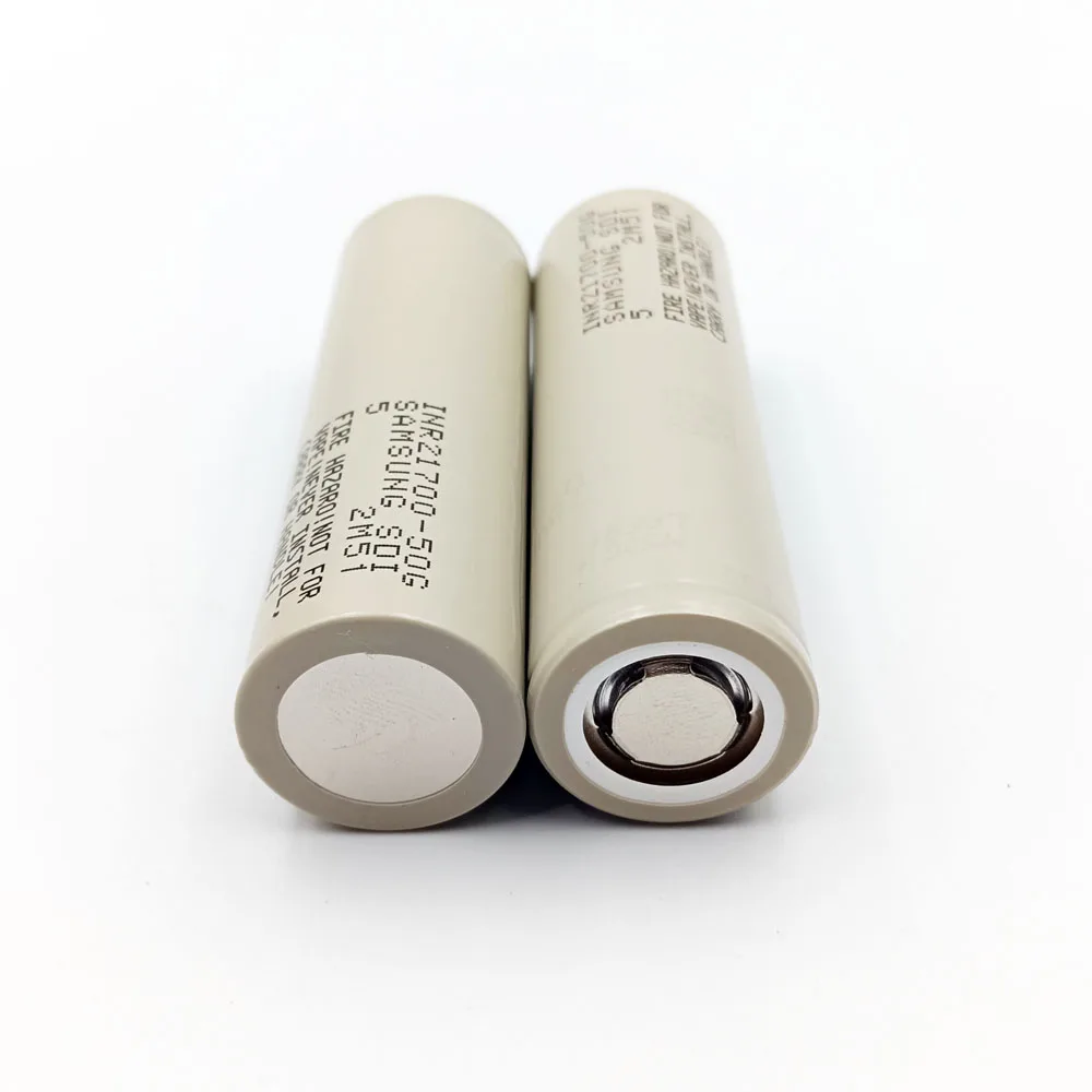 Натуральная аккумуляторная батарея Samsung 21700 4800 мАч 5000 INR21700-50G 3 6 В высокая скорость мытья посуды