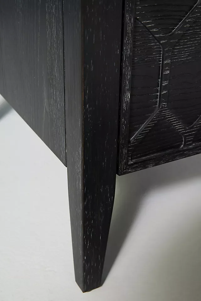 Superior Premium Quality Hand Carved Three Drawers and One Shelf Work Desk in Black and Natural Colors Indian Solid Wood Desk