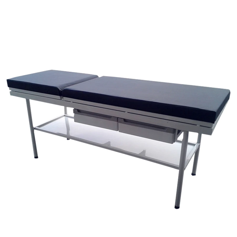 YFC008 Manual Examination Table With Two Drawers Under Adjustable Medical Bed