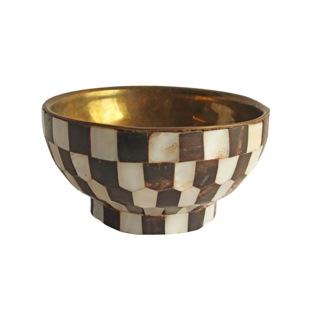 Admirable Design Gold Plated Food Serving Bowl Superior Quality Medium Size Metal Food Serving Bowl For Home Table Top
