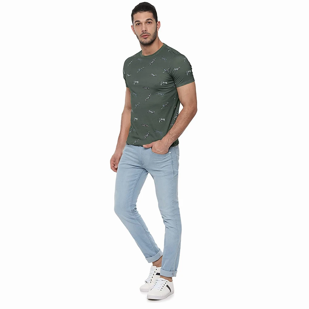 Men Clothing Top Design Sublimated T Shirts For Gents in Polyester Slim Fit Street Wear Customized Design Shirts